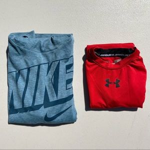 Youth Small Athletic Top bundle- Nike under armor